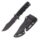 DUMMY M37 KNIFE, The Snow Wolf Dummy Knife M37 in Black is a non-functional replica built entirely from polymer materials, offering the appearance of a modern tactical knife while remaining safe and lightweight for display, cosplay, training, or airsoft e